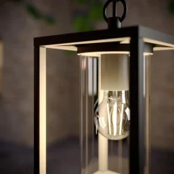 Lucande buiten hanglamp Ferda, 25 cm, antraciet, IP44