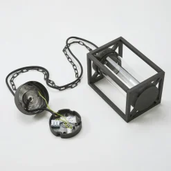 Lucande buiten hanglamp Ferda, 25 cm, antraciet, IP44