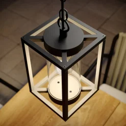 Lucande buiten hanglamp Ferda, 25 cm, antraciet, IP44