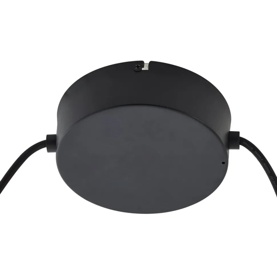 Lucande buiten hanglamp Taniola, 2-lamps, beige, rotan, IP44