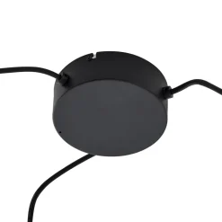 Lucande buiten hanglamp Taniola, 3-lamps, beige, rotan, IP44