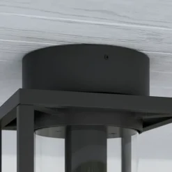 Lucande buiten plafondlamp Ferda, 29 cm, antraciet, IP44