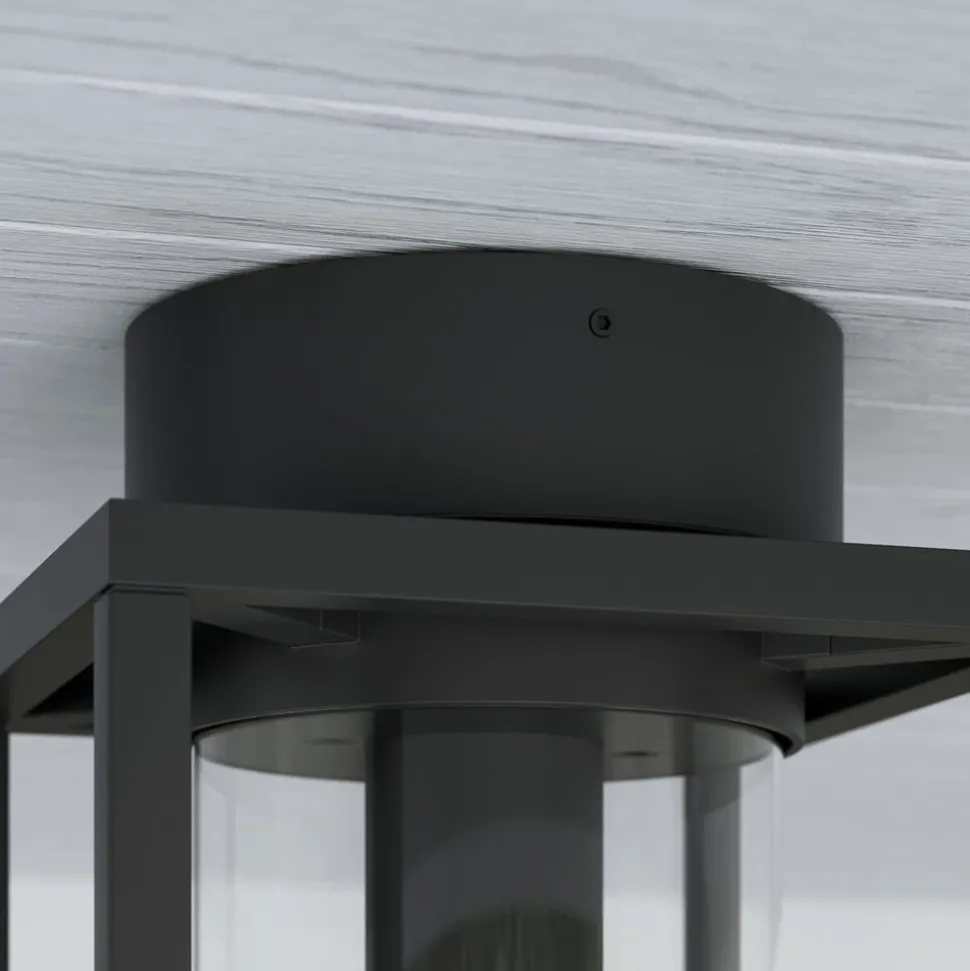 Lucande buiten plafondlamp Ferda, 29 cm, antraciet, IP44