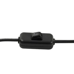 Lucande buiten vloerlamp Taniola, beige, rotan, 195cm, IP44