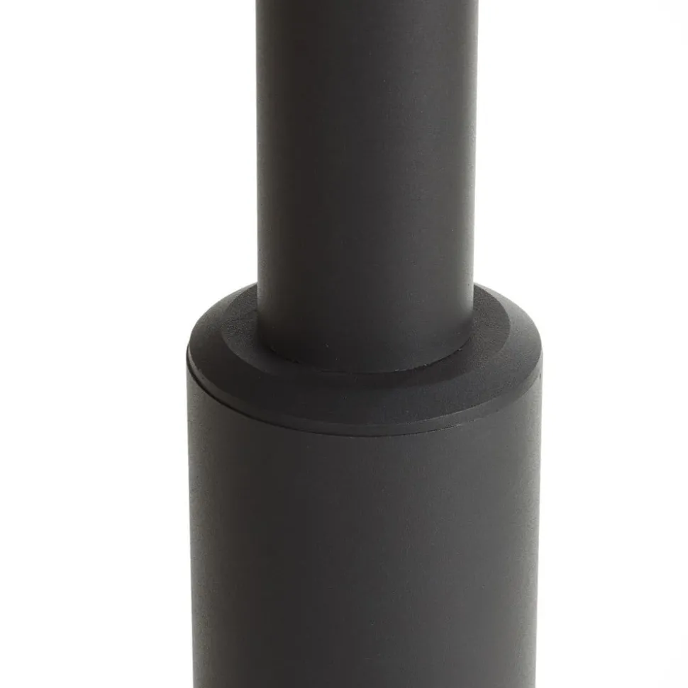 Lucande buitenlamp Dunia, antraciet, metaal, hoogte 220 cm