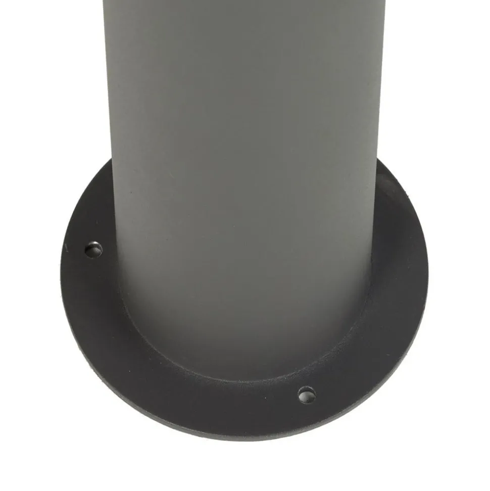 Lucande buitenlamp Dunia, antraciet, metaal, hoogte 220 cm