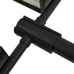 Lucande buitenlamp Siveta, 240cm, 2-lamps, zwart, E27, IP65