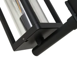 Lucande buitenlamp Siveta, 240cm, 2-lamps, zwart, E27, IP65