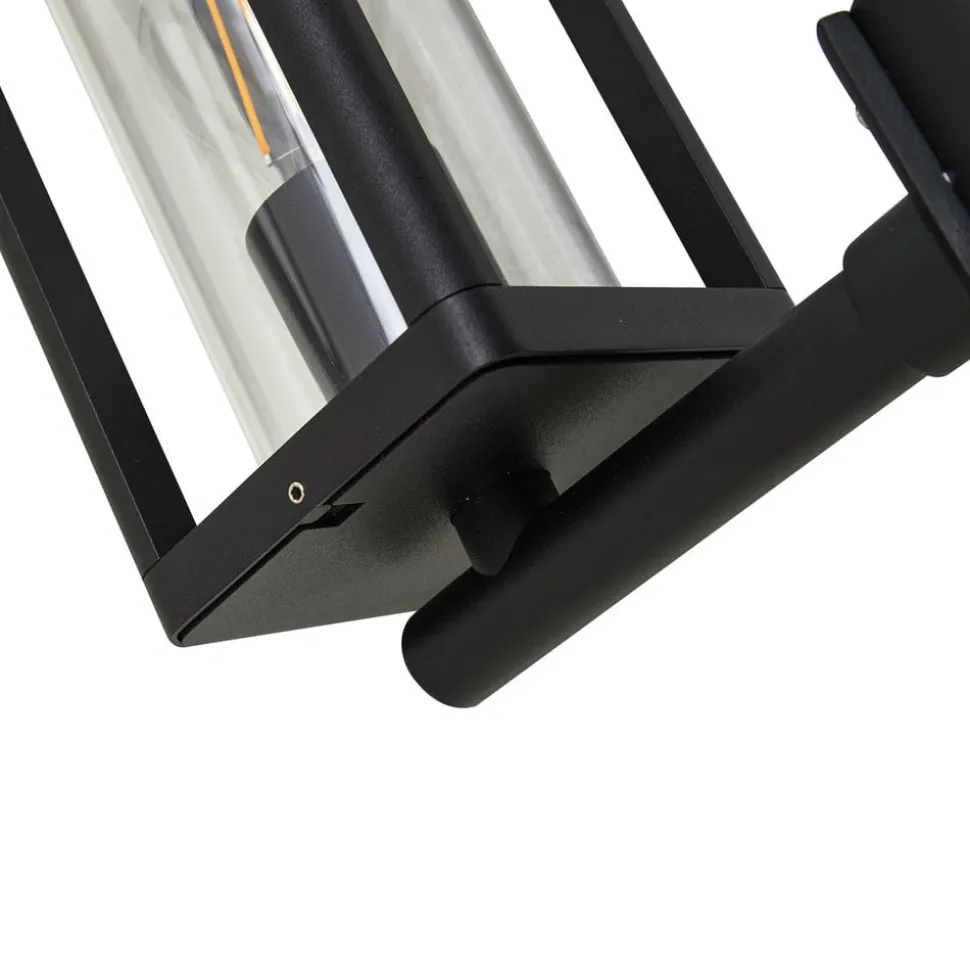 Lucande buitenlamp Siveta, 240cm, 2-lamps, zwart, E27, IP65