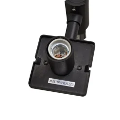 Lucande buitenlamp Siveta, 240cm, 2-lamps, zwart, E27, IP65