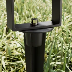 Lucande buitenspot Galina, grondspies, stekker, grijs, 11 cm