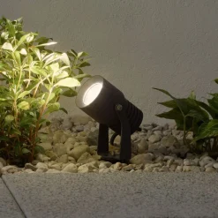 Lucande buitenspot Jon, grondspies, verstelbaar, IP65