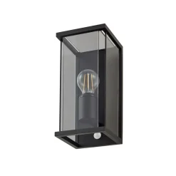 Lucande buitenwandlamp Annalea, rookgrijs, IP54, sensor