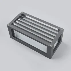 Lucande buitenwandlamp Aurelien, metaal, 12,5cm, strip