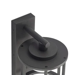 Lucande buitenwandlamp Berenike, sensor, antraciet, metaal