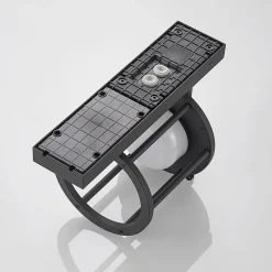 Lucande buitenwandlamp Berenike, sensor, antraciet, metaal