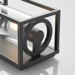 Lucande buitenwandlamp Brienne, 30 cm, antraciet, metaal