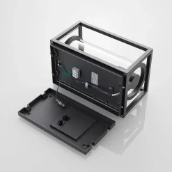 Lucande buitenwandlamp Brienne, 30 cm, antraciet, metaal