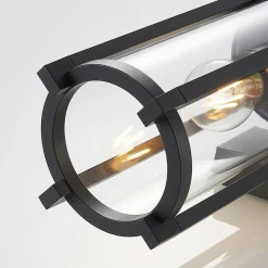 Lucande buitenwandlamp Brienne, 30 cm, antraciet, metaal