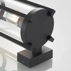 Lucande buitenwandlamp Brienne, 30 cm, antraciet, metaal