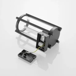 Lucande buitenwandlamp Brienne, 30 cm, antraciet, metaal