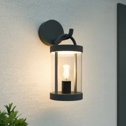 Lucande buitenwandlamp Cassian, 30 cm, antraciet, IP54