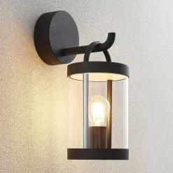 Lucande buitenwandlamp Cassian, set van 2, antraciet, IP54