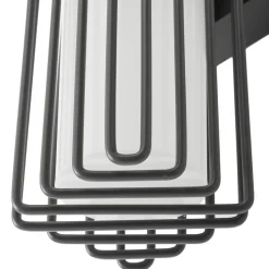 Lucande buitenwandlamp Chandan, 41,9 cm, antraciet, aluminium