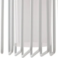 Lucande buitenwandlamp Chandan, 42 cm, wit, metaal, IP54