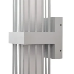 Lucande buitenwandlamp Chandan, 42 cm, wit, metaal, IP54