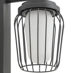 Lucande buitenwandlamp Chandan, 30 cm, antraciet, aluminium