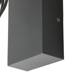 Lucande buitenwandlamp Chandan, 30 cm, antraciet, aluminium