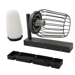 Lucande buitenwandlamp Chandan, 30 cm, antraciet, aluminium