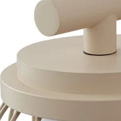 Lucande buitenwandlamp Chandan, 30cm, beige, sensor, IP44