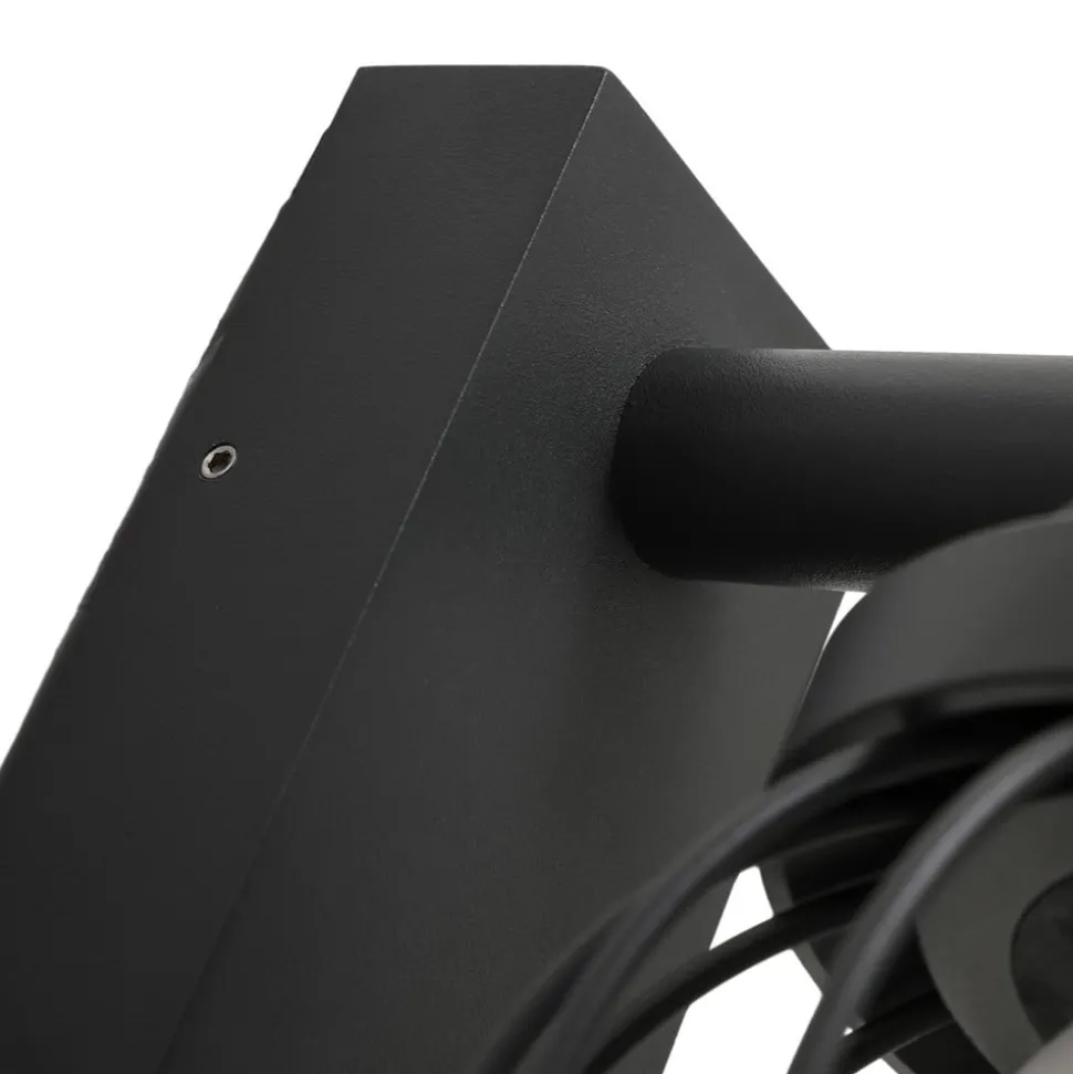 Lucande buitenwandlamp Chandan, 30 cm, antraciet, sensor