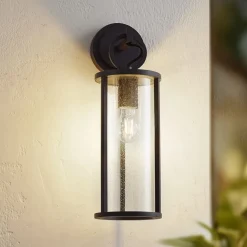 Lucande buitenwandlamp Emmeline, bubbels, aluminium, hoogte 45cm