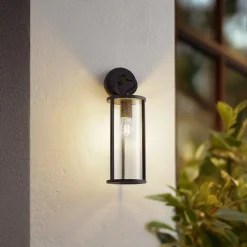 Lucande buitenwandlamp Emmeline, bubbels, aluminium, hoogte 45cm