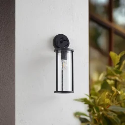 Lucande buitenwandlamp Emmeline, bubbels, aluminium, hoogte 45cm