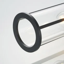 Lucande buitenwandlamp Emmeline, helder, aluminium, hoogte 45 cm