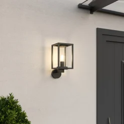 Lucande buitenwandlamp Ferda, vrijstaand, antraciet, IP44