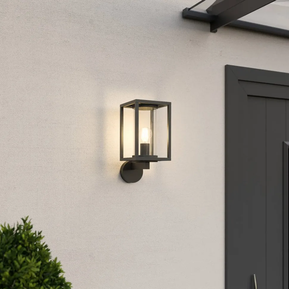 Lucande buitenwandlamp Ferda, vrijstaand, antraciet, IP44