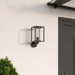 Lucande buitenwandlamp Ferda, vrijstaand, antraciet, IP44