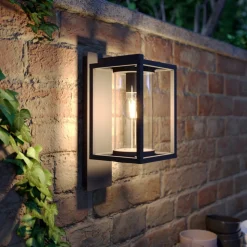 Lucande buitenwandlamp Ferda, pendel, antraciet, IP44