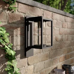 Lucande buitenwandlamp Ferda, pendel, antraciet, IP44