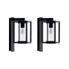 Lucande buitenwandlamp Ferda, set van 2, antraciet, IP44
