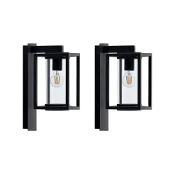 Lucande buitenwandlamp Ferda, set van 2, antraciet, IP44