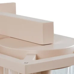 Lucande buitenwandlamp Ferda, sensor, pendel, beige, IP44