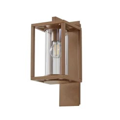 Lucande buitenwandlamp Ferda, pendel, bruin, IP44