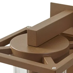 Lucande buitenwandlamp Ferda, pendel, bruin, IP44