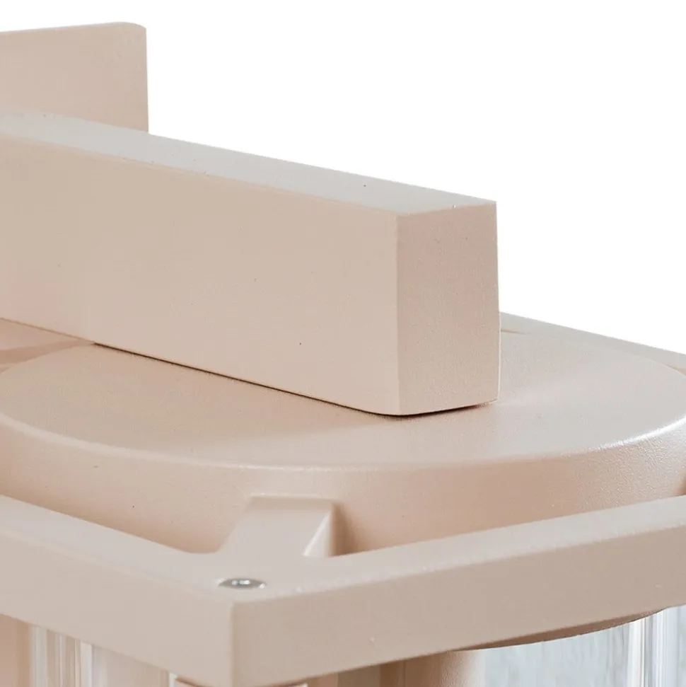 Lucande buitenwandlamp Ferda, pendel, beige, IP44